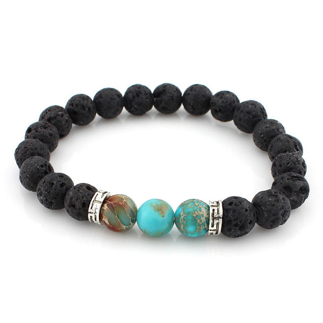 Lava Stone Beads Bracelet - Up North Jewel