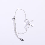 All-match Bowknot Collarbone Necklace Bracelet Jewelry Women's Suit