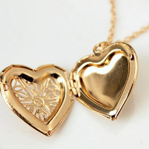 Hollow Heart Pendant Necklace - Up North Jewel