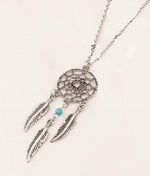 Dreamcatcher Feather Pendant Necklace - Up North Jewel