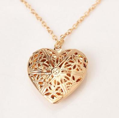 Hollow Heart Pendant Necklace - Up North Jewel