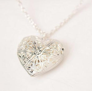 Hollow Heart Pendant Necklace - Up North Jewel