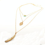 Long Leaf Pendant Necklaces - Up North Jewel