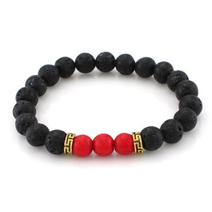 Lava Stone Beads Bracelet - Up North Jewel