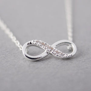 Infinity Crystal Pendant Necklaces - Up North Jewel