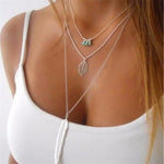 Long Leaf Pendant Necklaces - Up North Jewel