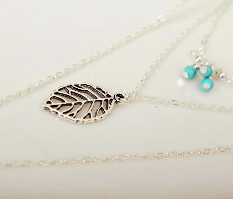 Long Leaf Pendant Necklaces - Up North Jewel