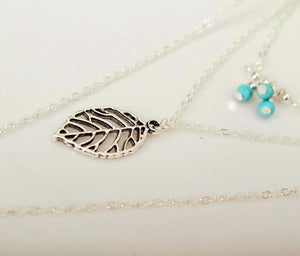 Long Leaf Pendant Necklaces - Up North Jewel