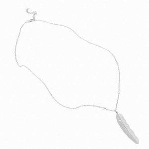 Feather pendant necklace - Up North Jewel