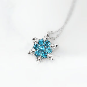 Blue Crystal Rhinestone Pendant Necklace - Up North Jewel