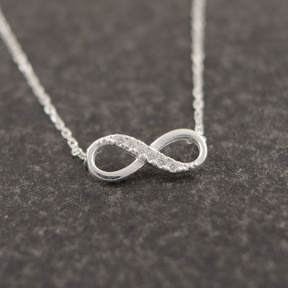 Infinity Crystal Pendant Necklaces - Up North Jewel