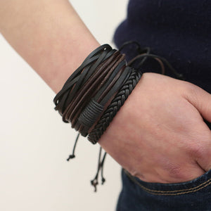 Leather Bangle Bracelets - Up North Jewel