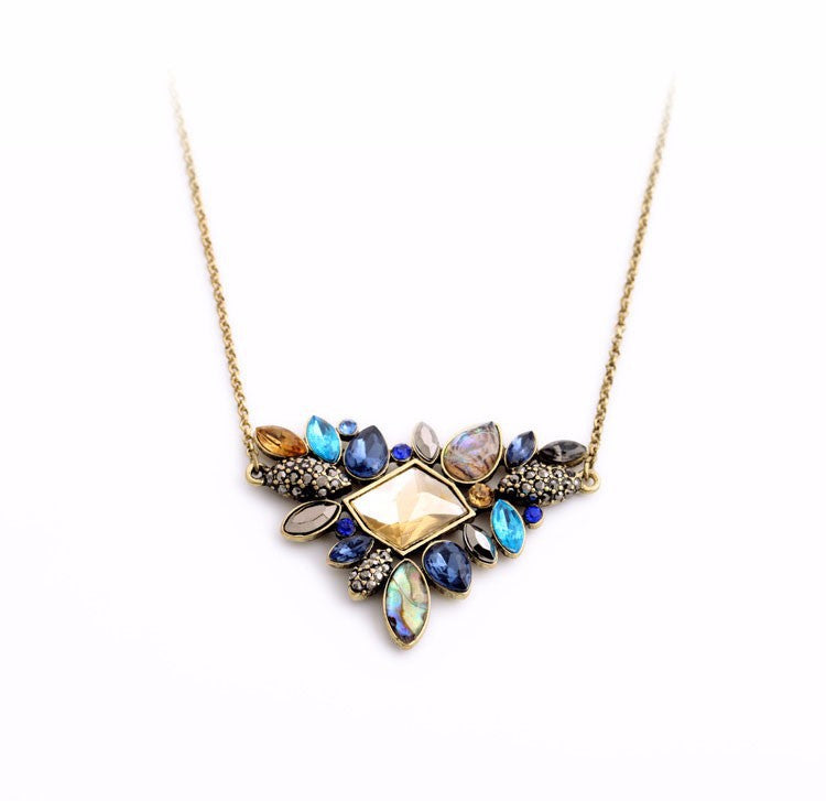 Rhinestone Pendant Necklace - Up North Jewel