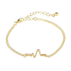 Heart Beat Chain Bracelet - Up North Jewel