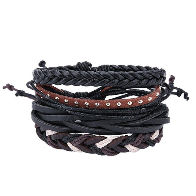 Leather Bangle Bracelets - Up North Jewel