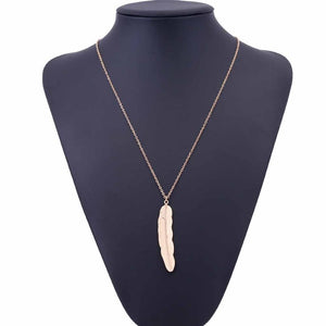 Feather pendant necklace - Up North Jewel