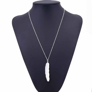 Feather pendant necklace - Up North Jewel